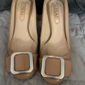 Prada Patent Leather Heels with Buckles